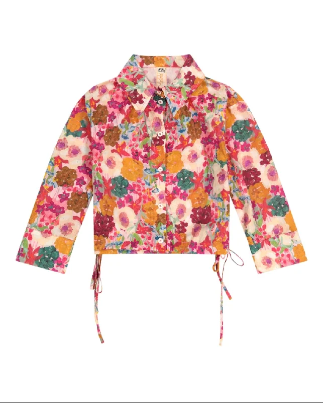 Printed Crop Top 113 Solid Color Striped Floral