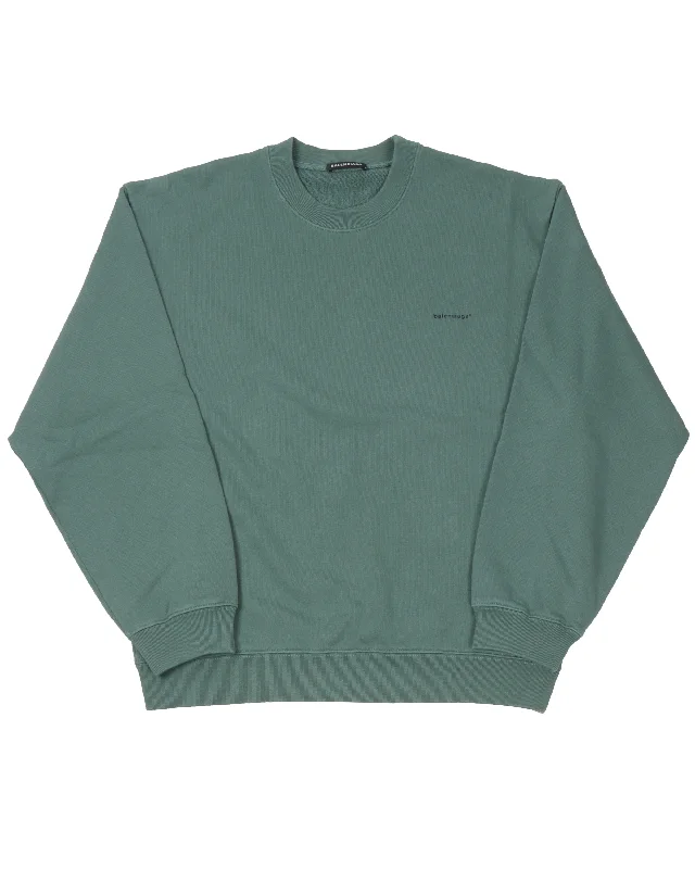 Classic Sweatshirt Hoodie with Distressed Vintage Worn