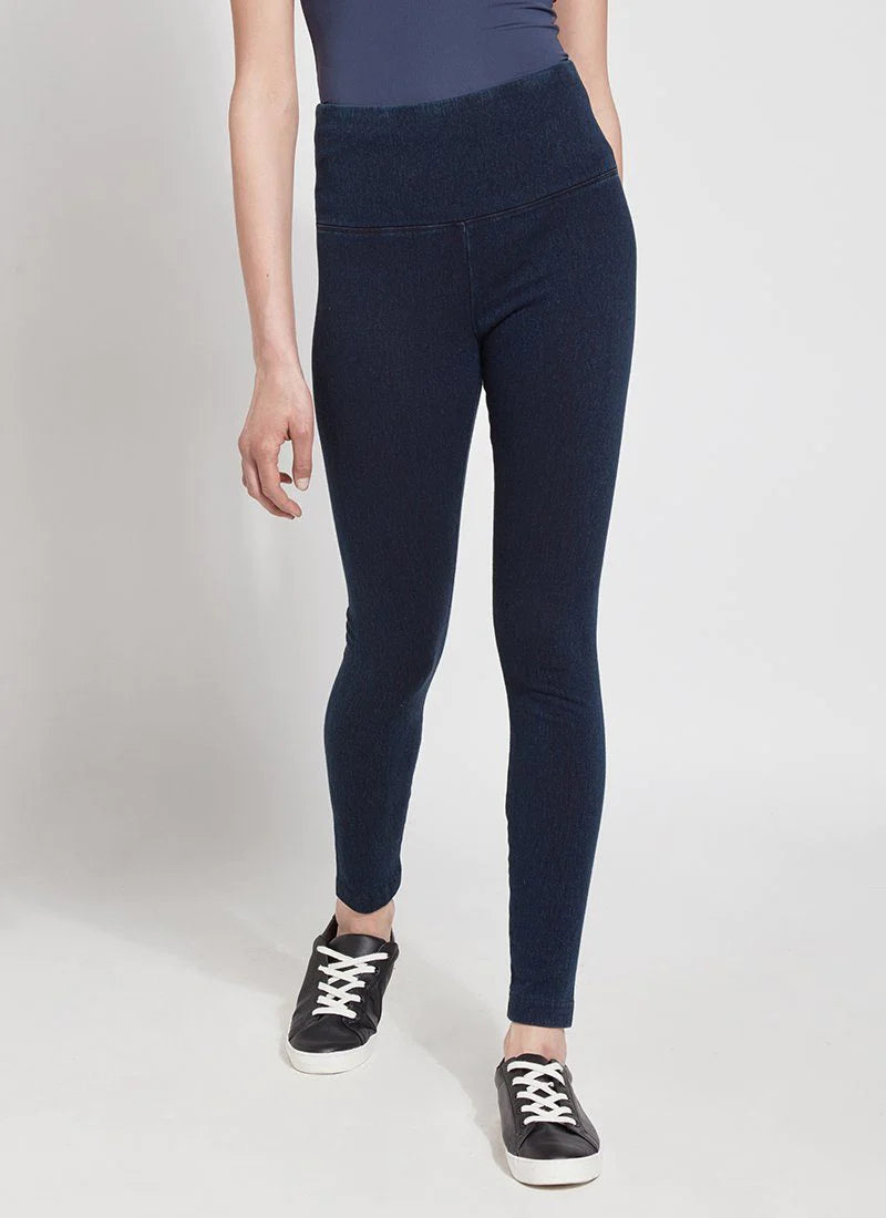 Indigo Denim Legging Classic Solid Color Leggings