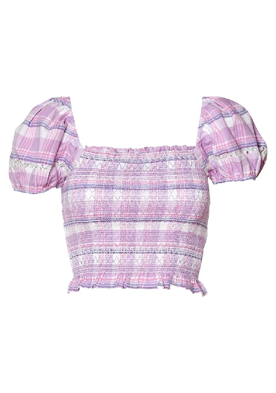 HERSH CROP TOP Rayon Velvet Corduroy