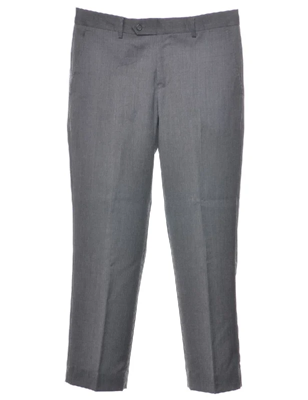 Nautica Grey Classic Suit Trousers - W32 L29 Trousers Low Rise Relaxed