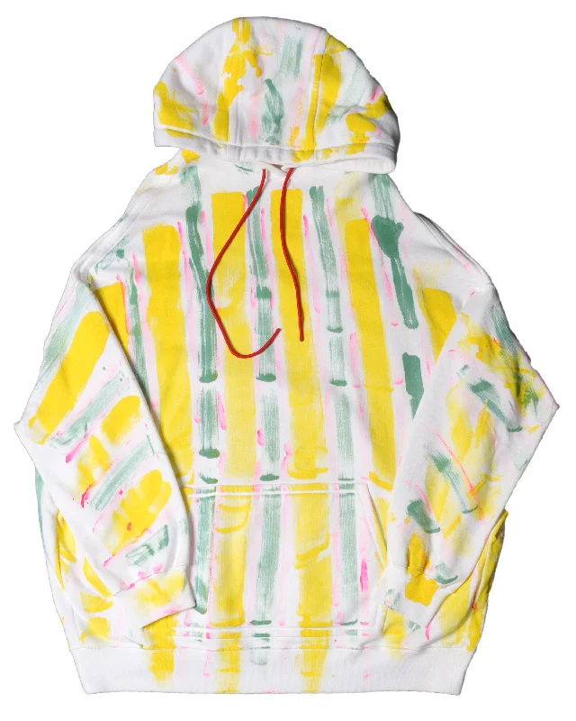 1/1 Hand Painted Runway Hoodie Hoodie with Back Slit Movement Comfort