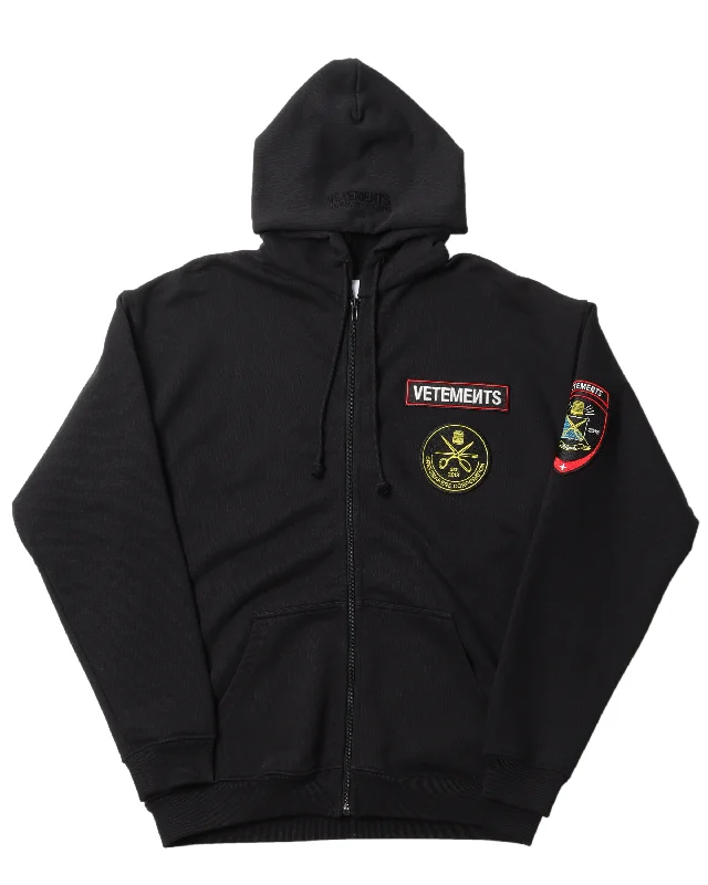 SS20 Dressmakers Corporation Zip-Up Hoodie Hoodie with High Neck Warm Protective
