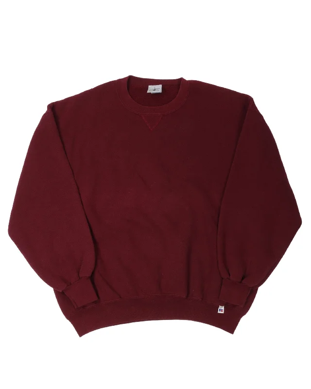 Russell Athletic Crewneck Sweatshirt Hoodie with Hem Drawcord Adjustable Customizable