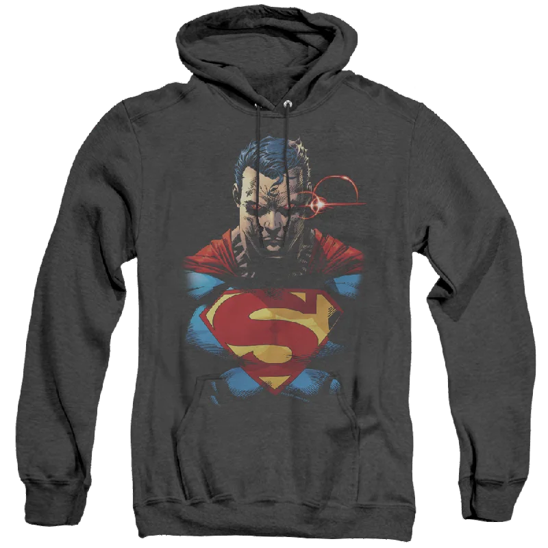 Superman Displeased - Heather Pullover Hoodie Cowl Neck Pullover