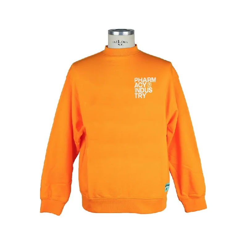 Pharmacy Industry Chic Orange Logo Crewneck Sweatshirt Hoodie with Rhinestones Sparkly Elegant Pharmacy Industry Chic Orange Logo Crewneck Sweatshirt Hoodie with Rhinestones Sparkly Elegant