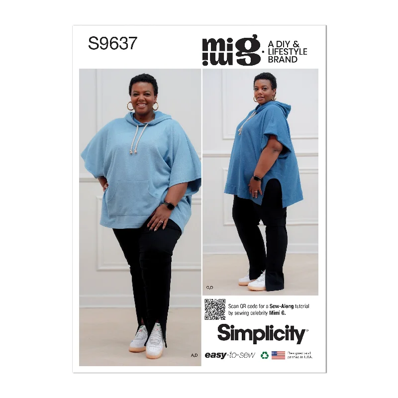 Simplicity Pattern S9637 Women's Hoods & Leggings Trendy Polka Dot Leggings