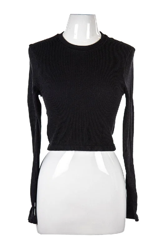 H&M crop top Knit Fabric Woven Fabric Fleece Fabric