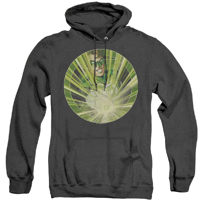 Green Lantern Light Em Up - Heather Pullover Hoodie dolman Sleeve Top