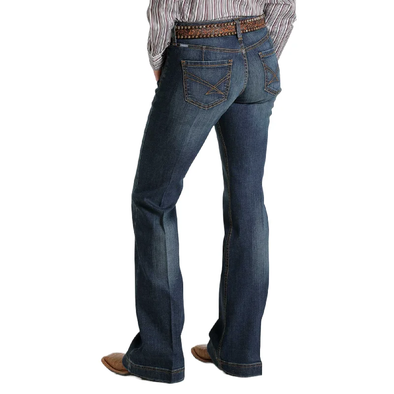 Cinch Ladies Lynden Dark Wash Trouser Jeans MJ81454086 Trousers trendy modern