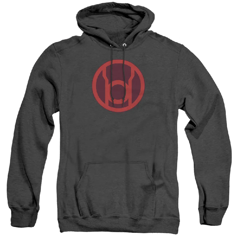 Green Lantern Red Symbol - Heather Pullover Hoodie High Neck Pullover