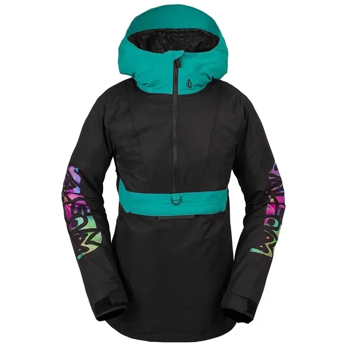 Volcom Ashfield Pullover Jacket Women's Medium (Sale Item/ No Returns) Long Bell Sleeve