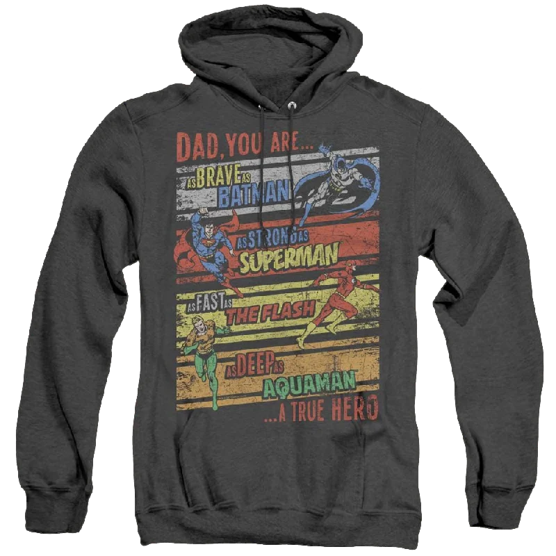 Wonder Woman A True Hero - Heather Pullover Hoodie Kimono Neck Pullover