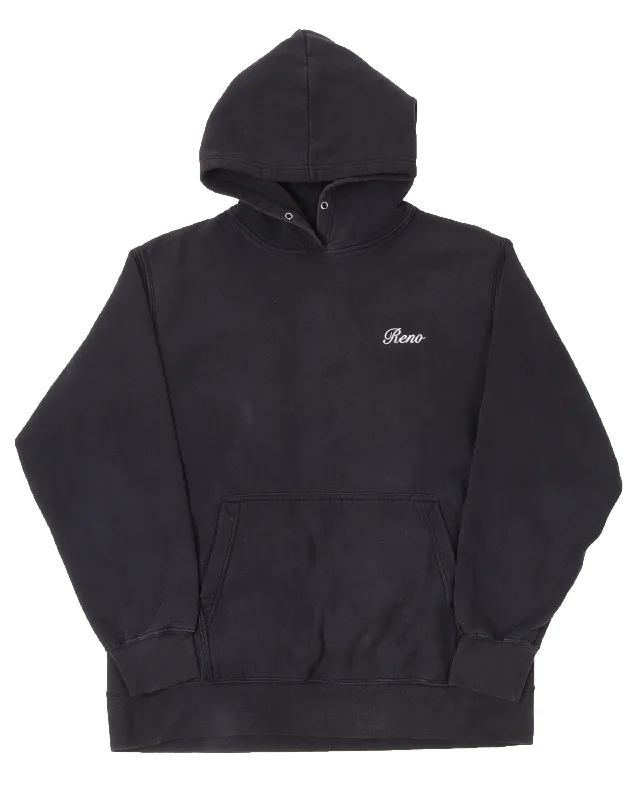 "Reno" Embroidered Hoodie Hoodie with Patch Decorative Personalized