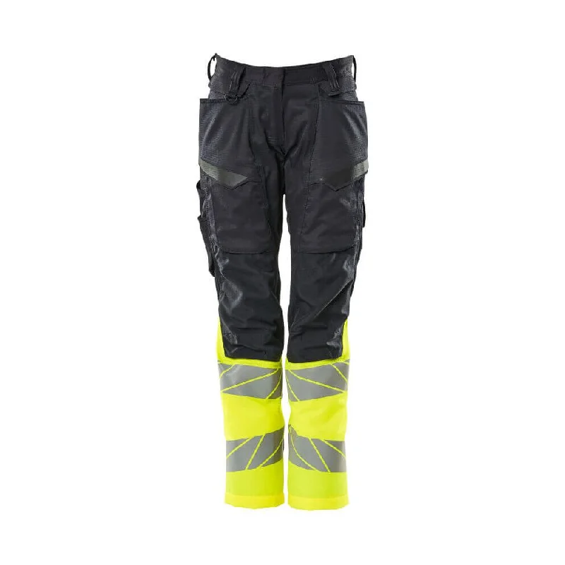 Mascot Hi-Vis Kneepad Trousers With Stretch 19678-236 - Womens, Accelerate Safe, Diamond Fit Trousers versatile functional