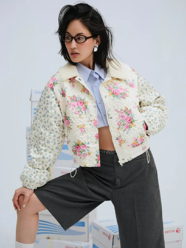 Marlee Cropped Puffer Coat Stand-Up Roll-Neck Turtle