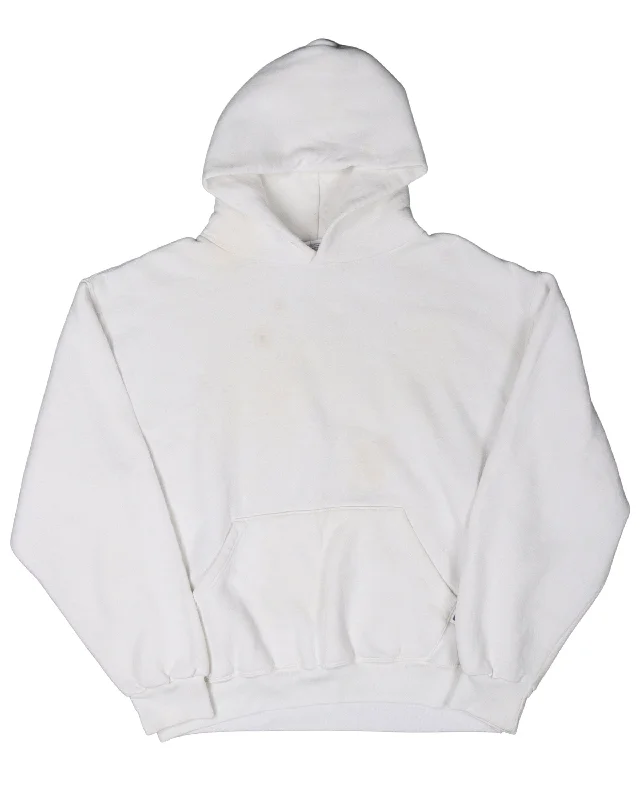 Russell Hoodie Hoodie with Raw Hem Edgy Unfinished