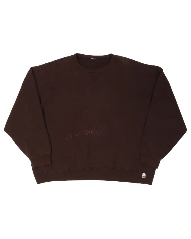 Russell Sweatshirt Hoodie with Rhinestones Sparkly Elegant