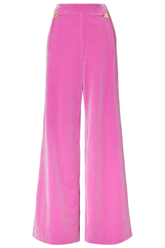 Clove Velvet Waisted Trousers Trousers chic fashionable