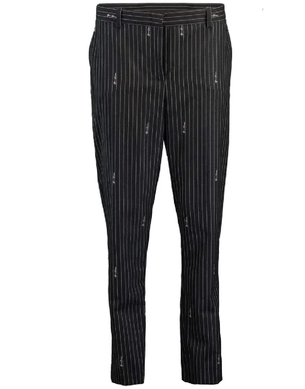 Embroided Gianni Versace Pinstripe Trouser Trousers Hiking Durable