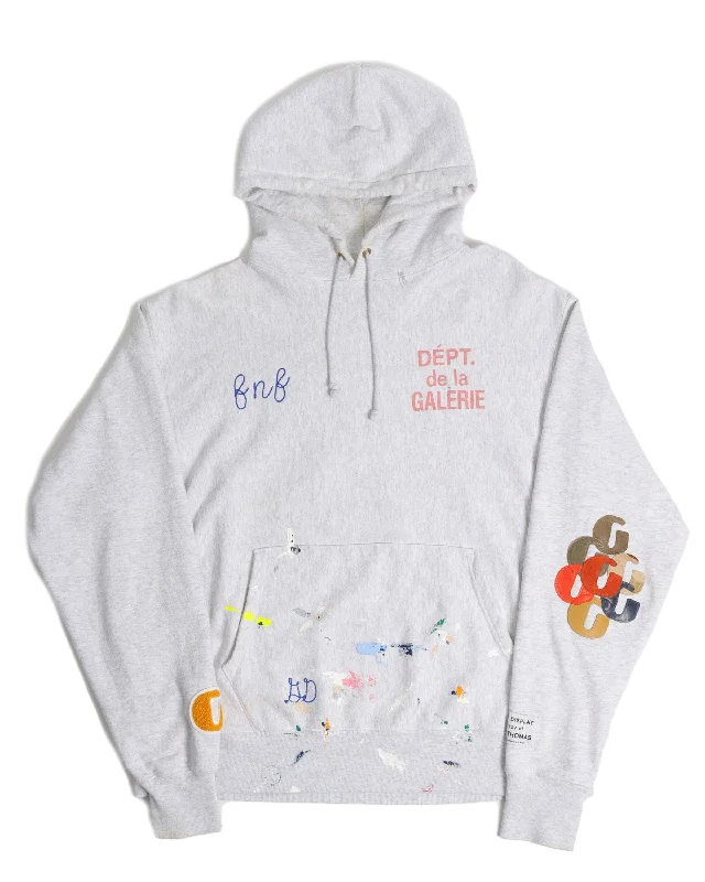 Friends and Family Leather G's Hoodie Hoodie with Monochrome Minimalist Simple