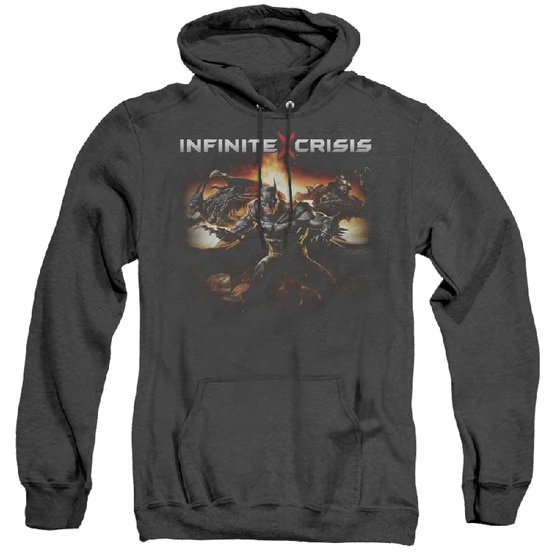 Infinite Crisis Batmen - Heather Pullover Hoodie Blouson Sleeve Pullover