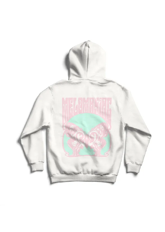 Melomaniac / Oversized Pullover Hoodie Hoodie with Bell Sleeves Flared Feminine