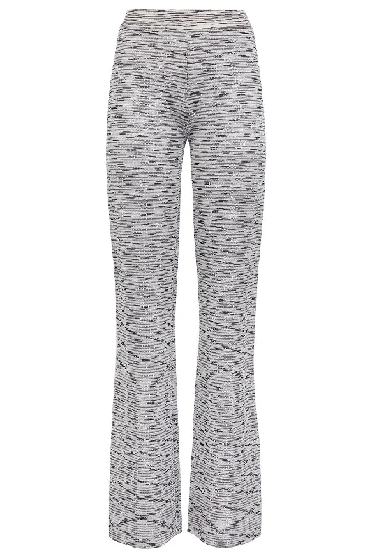 Knit Sequin Trouser Trousers Culottes Wide Leg