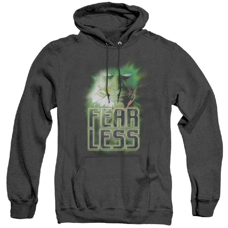 Green Lantern Fearless - Heather Pullover Hoodie Mock Neck Pullover