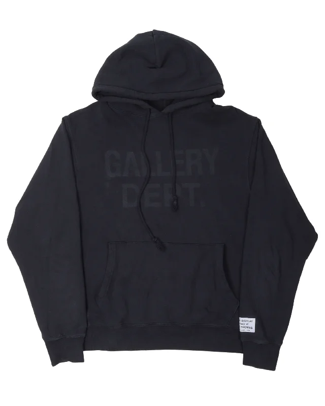 Tonal Logo Hoodie Hoodie with Pattern Geometric Abstract