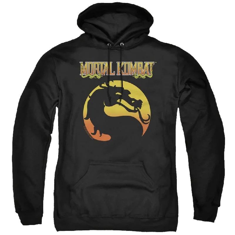 Mortal Kombat Logo - Pullover Hoodie Open Front Cardigan