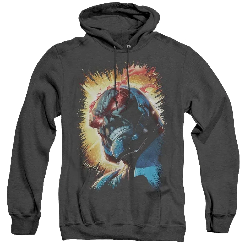 More Dc Characters Darkseid Is - Heather Pullover Hoodie Blouson Sleeve Pullover