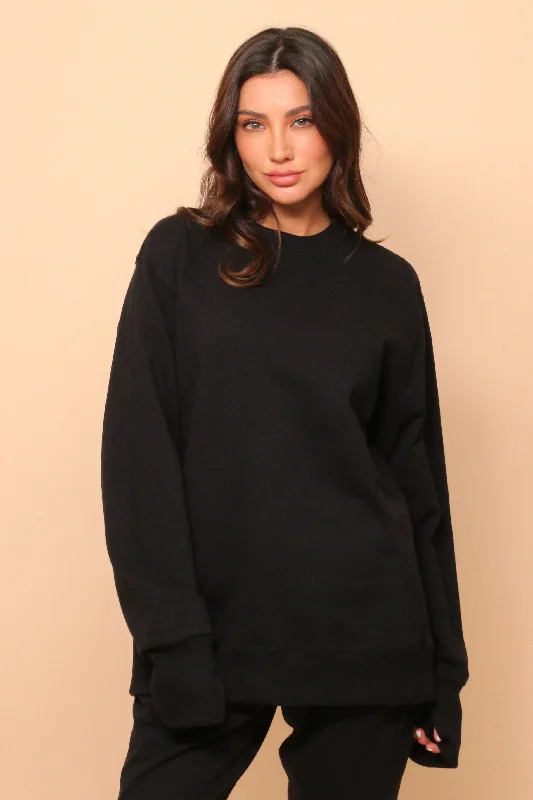 Allergy-Free Organic Cotton Pullover Sweatshirt Short Sleeve Top