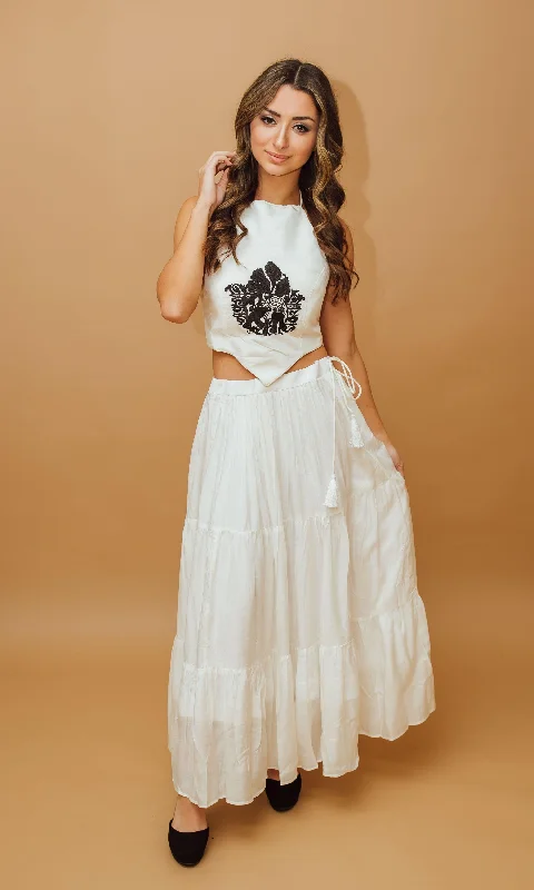 BLR1013 GIA CROP TOP Satin Fabric Silk Fabric Chiffon Fabric