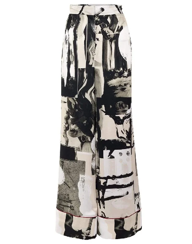 Calla Printed Trouser Trousers Office Stylish