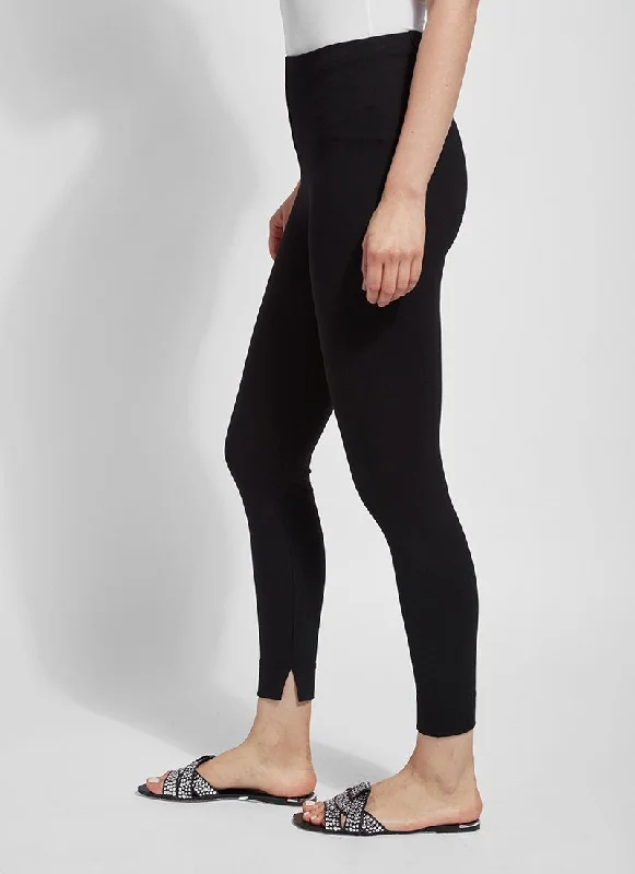 Fennel Ankle Slit Legging (26.5" Inseam) Trendy High-Compression Leggings