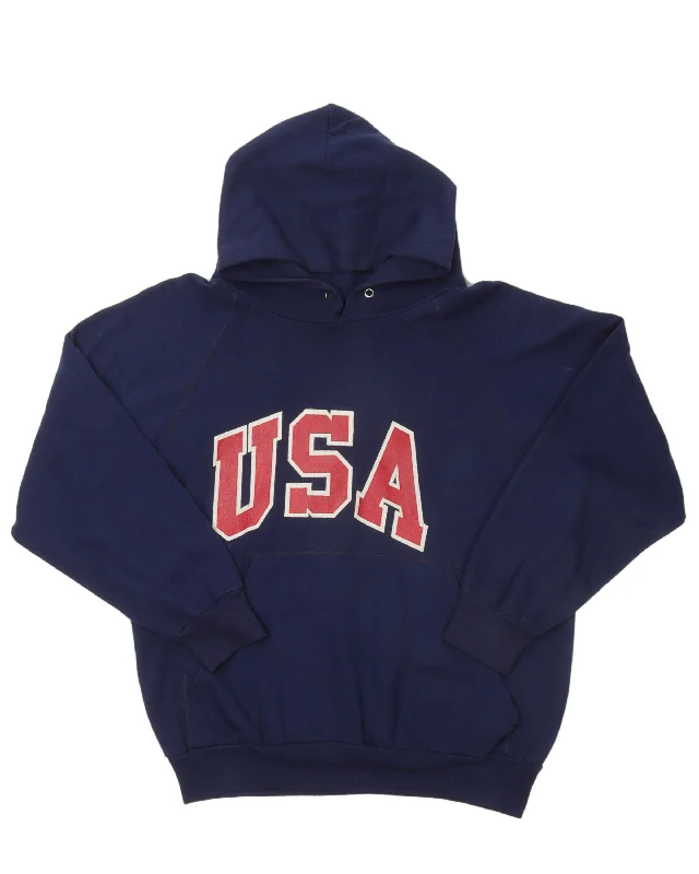 USA Hoodie Hoodie with Patch Decorative Personalized