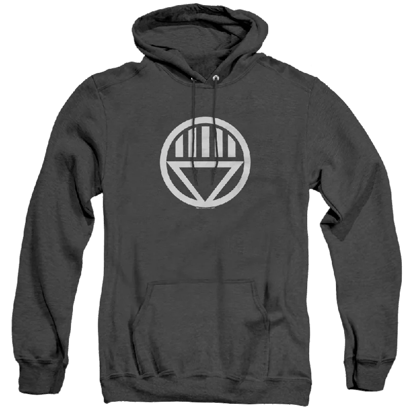Green Lantern Black Lantern Logo - Heather Pullover Hoodie Zipper Front Cardigan