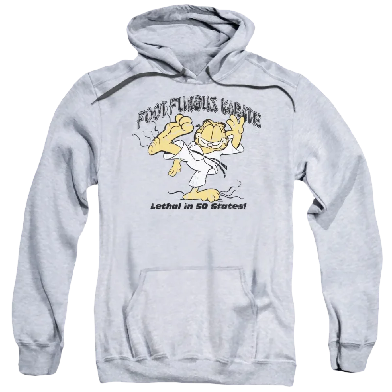 Garfield Foot Fungus Karate - Pullover Hoodie Ruffle Neck Pullover