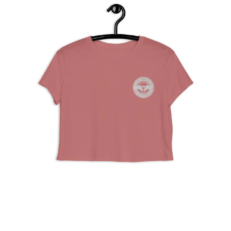 Days End Farm Horse Rescue Crop Top Graphic Embroidered Appliqued