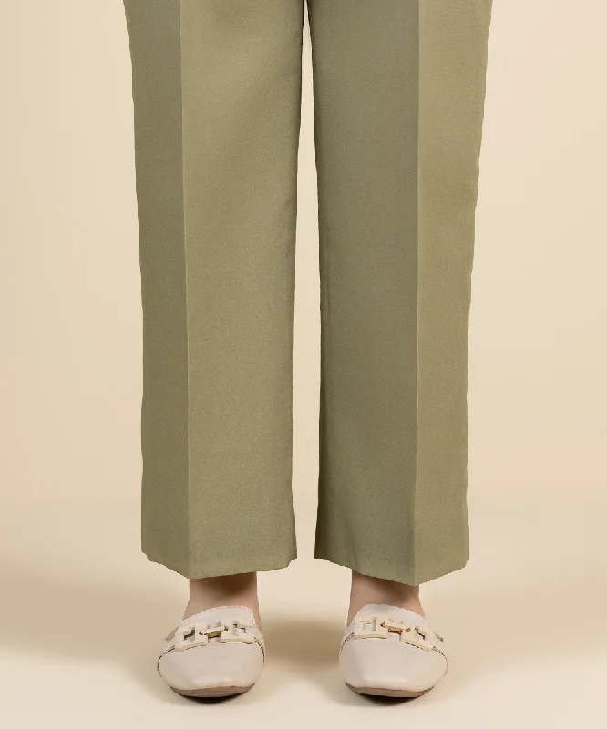 Dyed Cotton Trousers Trousers Plaid Checkered