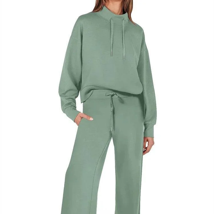Casual Long Sleeve Trousers Suit Trousers chic elegant