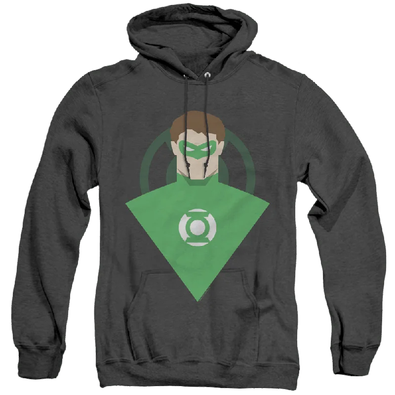 Green Lantern Simple Gl - Heather Pullover Hoodie Three Quarter Sleeve