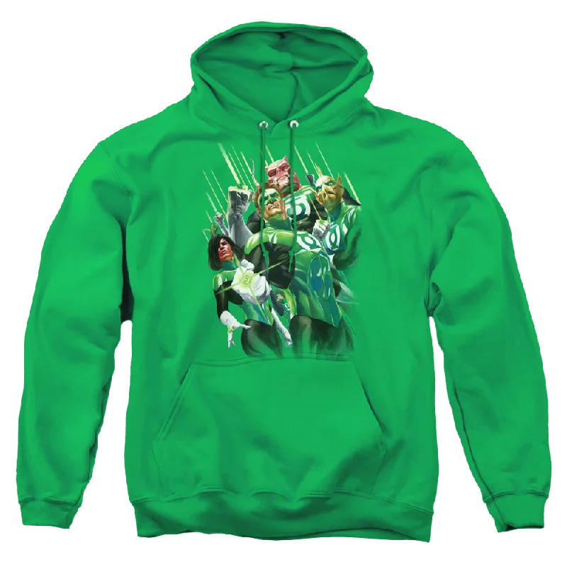 Green Lantern Power Of The Rings - Pullover Hoodie Seamless Knit Pullover