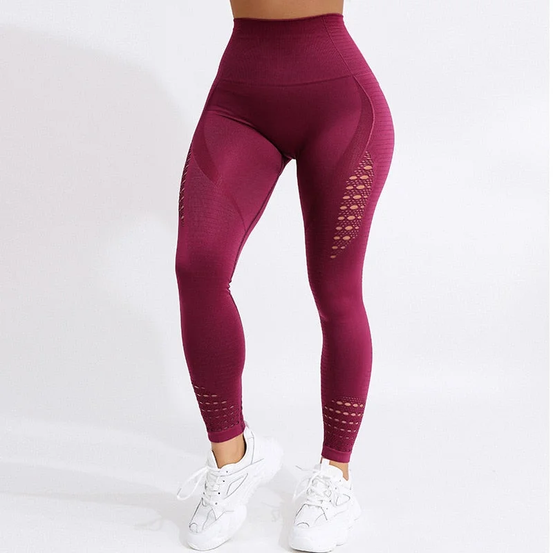 Seamless High Waist Leggings Trendy Sporty Compression Leggings