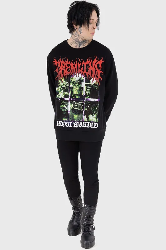Most Wanted Sweatshirt Hoodie with Zipper Placket Modern Functional