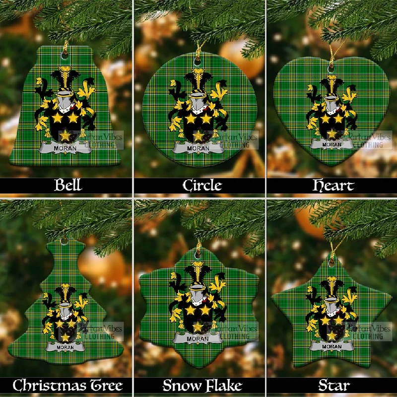 Moran Irish Clan Tartan Christmas Ceramic Ornament with Coat of Arms Blazer Duffle Coat Pea Coat Moran Irish Clan Tartan Christmas Ceramic Ornament with Coat of Arms Blazer Duffle Coat Pea Coat