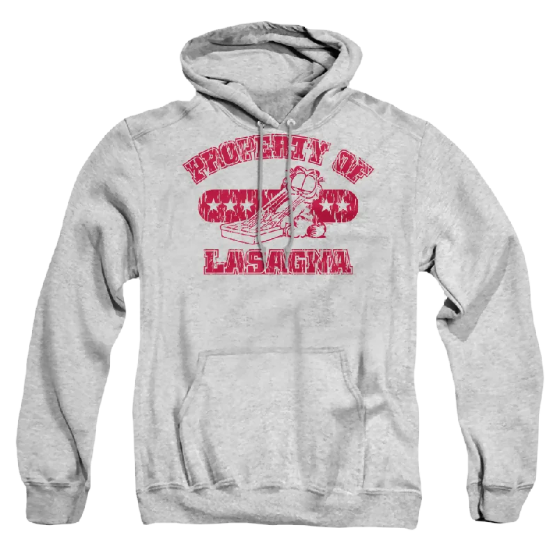 Garfield Property Of Lasagna - Pullover Hoodie Plunging Neck Pullover