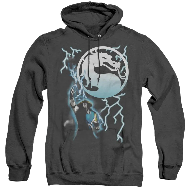 Mortal Kombat Raiden - Heather Pullover Hoodie Boat Neck Sweater