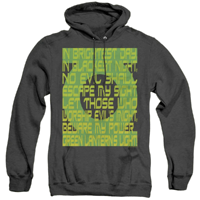 Green Lantern Green Lantern Oath - Heather Pullover Hoodie Blouson Sleeve Pullover